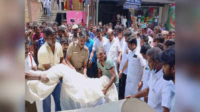 திருப்பூரில் எமனாக வந்த லாரி.. தலை நசுங்கி ஒருவர் பலி.. 3 பேர் படுகாயம்...!