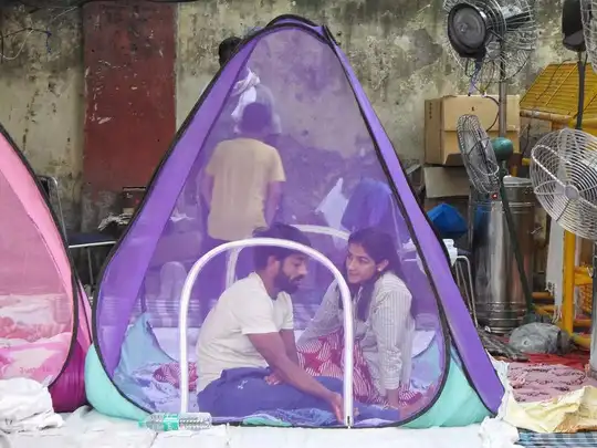 बाद में गांव से खरीदे गद्दे​​