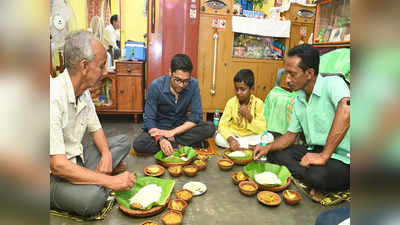 Abhishek Banerjee : গৃহস্থের সঙ্গে মাছ ভাগ করে খেলেন অভিষেক
