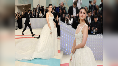 Met Gala 2023: 1 લાખ મોતીમાંથી બનેલા ગાઉનમાં છવાઈ Alia Bhatt, બહેન શાહીન ભટ્ટે ગણાવી એન્જલ 