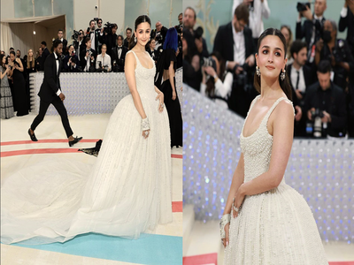 Met Gala 2023: 1 લાખ મોતીમાંથી બનેલા ગાઉનમાં છવાઈ Alia Bhatt, બહેન શાહીન ભટ્ટે ગણાવી એન્જલ 