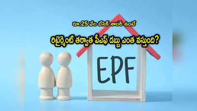 EPFO: పీఎఫ్ క్యాలిక్యులేటర్.. రూ.25 వేల జీతం ఉంటే రిటైర్మెంట్ తర్వాత ఎంతొస్తుంది? 