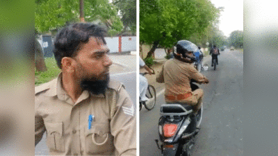 UP Police का कारनामा, स्कूली छात्रा का स्कूटी से पीछा करता दिखा सिपाही, Video Viral, गिरफ्तार