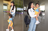 चारू असोपा ने एयरपोर्ट पर बेटी जियाना के साथ दिए पोज, सुंदर कपड़ों में लाडली की क्यूटनेस चुरा ले गई दिल