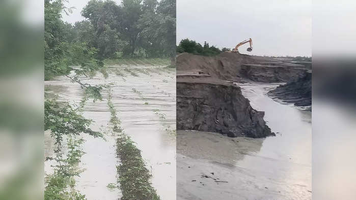 अतिवृष्टीमुळे खापरखेडातील राखेचा बंधारा फुटला; गावात आणि शेतात पाणी शिरले, पिकांचे नुकसान