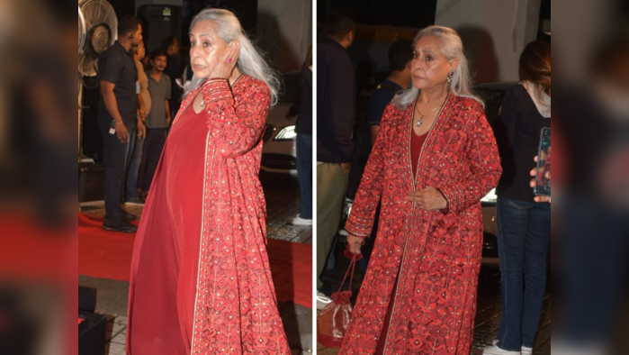 Jaya Bachchan : 'मी बहिरी नाही, ओरडू नको'! लाल भडक ड्रेसमध्ये जया बच्चन यांना राग अनावर,नेटकरी म्हणतात 'हद्द झाली..'