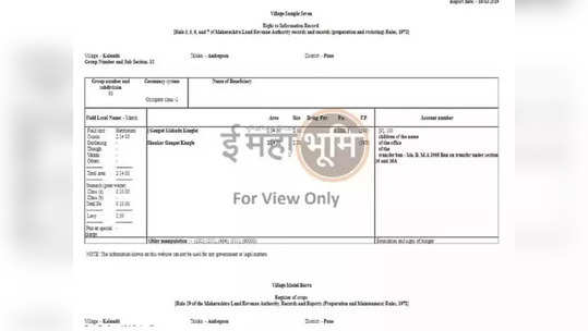 सातबाऱ्यासंदर्भात महत्त्वाची बातमी: देशातील पहिलाच प्रयोग महाराष्ट्रात, काय निर्णय घेतला?