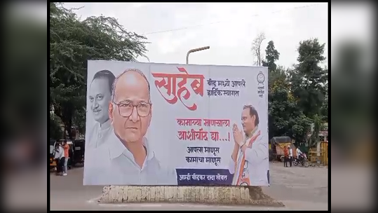 शरद पवारांची बीडमध्ये सभा; अजित पवारांच्या फोटोसह बॅनरबाजी, जिल्ह्यातील राजकारणात संभ्रम