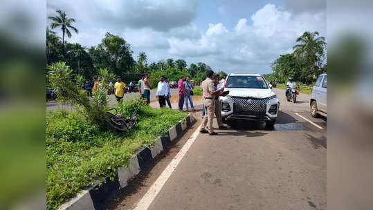 दुचाकी आणि कारमध्ये धडक, मोटारसायकलस्वाराचा जागीच करुण अंत, परिसरात हळहळ