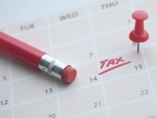 Tax calendar for September