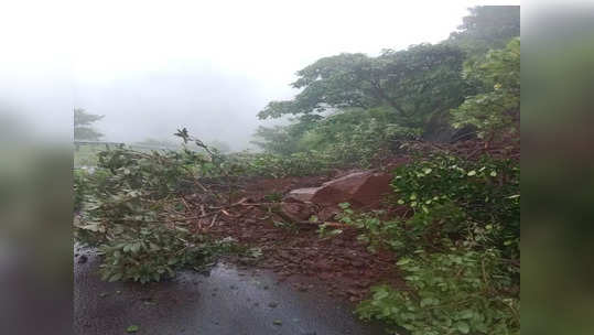 तळकोकणात भुईबावडा घाटामध्ये दरड कोसळली; वाहतूक ठप्प.. मुंबईकडे जाणाऱ्या चाकरमान्यांचा खोळंबा..