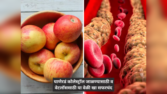 सफरचंदाच्या एक एक तुकड्यात आहे रक्ताच्या नसा ब्लॉक करणारं घाणेरडं Cholesterol जाळण्याची जादू, फक्त 'या' वेळी खा