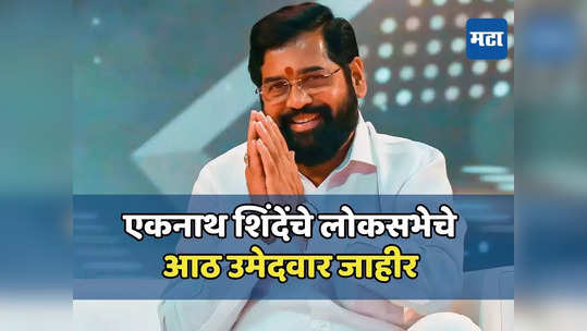 एकनाथ शिंदे यांच्या शिवसेनेचे ८ उमेदवार जाहीर, कृपाल तुमाने यांचं तिकीट कापलं, कुणाकुणाला संधी? पाहा...