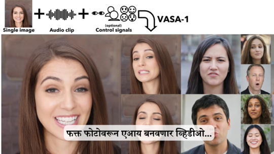 मायक्रोसॉफ्टने आणले 'VASA-1'व्हिडिओ एआय टूल;फोटोंमधून होतील व्हिडिओ तयार