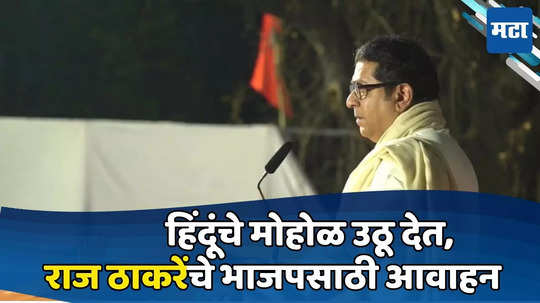 Raj Thackeray : काँग्रेससाठी मशिदींतून फतवे, पुण्यातील हिंदूंनी भाजपला मत द्यावं, राज ठाकरेंची साद