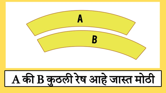 A की B सांगा पाहू, दोघांपैकी कुठली रेष आहे जास्त मोठी? ९९ टक्के लोकांनी दिलंय चुकीचं उत्तर