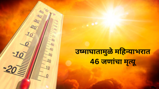 Heat Wave सूर्यनारायणाचा  प्रकोप!उष्माघातामुळे महिन्याभरात 46 जणांचा मृत्यू,सरकारी आकडेवारी समोर