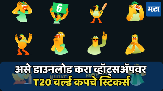 whatsapp वर T20 वर्ल्ड कप 2024 फिव्हर; नवीन स्टिकर्स लाँच, जाणून घ्या कसे करायचे डाउनलोड