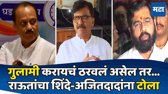 Sanjay Raut: नकली शिवसेनेच्या तोंडावर एक मंत्रिपद फेकलं, दादांना भोपळा, शपथविधीवरुन राऊतांचा चिमटा