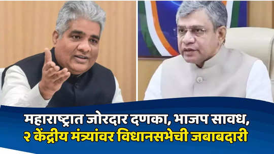 विधानसभेआधी डॅमेज कंट्रोल, भाजपची सूत्रे थेट केंद्रीय मंत्र्यांच्या हातात, प्रभारींची घोषणा