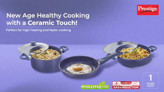 नव्या युगाचा आरोग्यदायक स्वयंपाक Prestigeच्या Ceraglide Ceramic Cookware सोबत