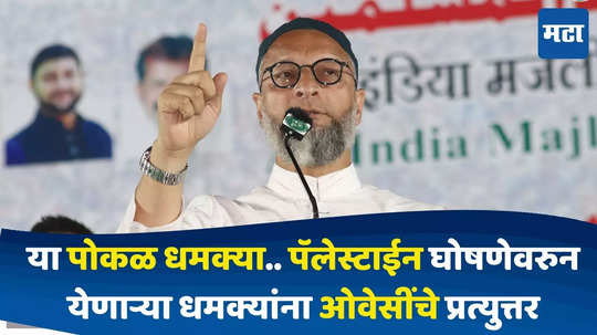 Asaduddin Owaisi: 'या पोकळ धमक्या...,पॅलेस्टाईनच्या घोषणेवरुन विरोधकांना ओवेसींचे प्रत्युत्तर