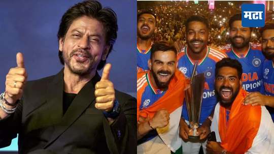 Shah Rukh Khan 'रो-को'चा जबरा फॅन; मुंबईतील व्हिक्ट्री परेडचा व्हिडिओ शेअर करत म्हणाला- 'भारतीय म्हणून...'