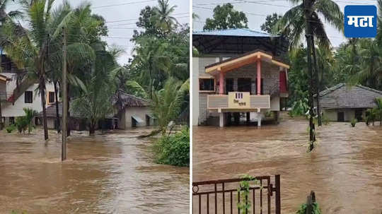 Sindhudurg Rain : मुंबई - गोवा महामार्गावर पुराचे पाणी, वाहतूक ठप्प; बाजारपेठेत पाणी, व्यापाऱ्यांचं मोठं नुकसान