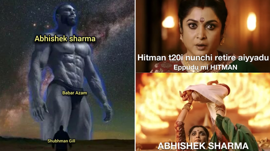 ​Memes: ‘एक शर्मा गेला दुसरा शर्मा आला’, अभिषेकच्या तोडफोड बॅटिंगवर मजेशीर मीम्स व्हायरल