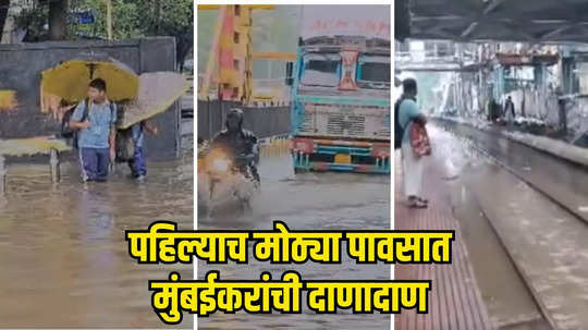 Mumbai Rain Update: मुंबईत पावसाचं थैमान; रस्ते जलमय, लोकलसेवाही ठप्प, मुंबईकरांना कार्यालय गाठणे कठीण