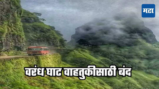 Raigad News : पुण्यात जाणाऱ्यांसाठी महत्त्वाची बातमी, वरंध घाट ३१ ऑगस्टपर्यंत सर्व प्रकारच्या वाहतुकीसाठी बंद