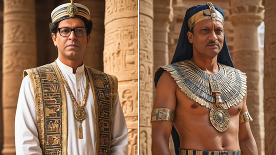 राज आणि उद्धव ठाकरे इजिप्तचे राजे असते तर कसे दिसले असते? राजकीय नेत्यांचे AI फोटो व्हायरल