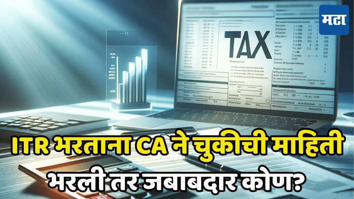 CA ने ITR मध्ये चुकीची माहिती भरली, आता जबाबदार कोण, दंड कोणी भरायचा?