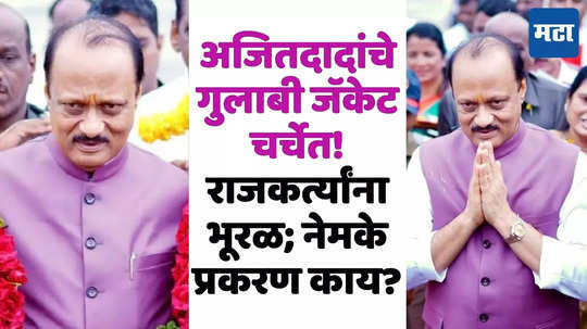 'गुलाबी साडी'नंतर अजितदादांचे 'गुलाबी जॅकेट' चर्चेत! शरद पवार आणि ठाकरेंची मिश्किल टिप्पणी