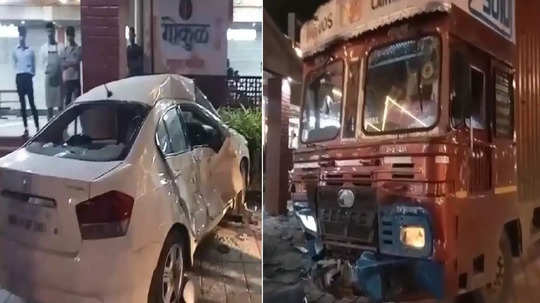 Indapur Truck Video: हॉटेल मालकाने जेवण नाकारलं, पुण्यात मद्यधुंद कंटेनर चालकाचा थरार, कारसह हॉटेलचं नुकसान