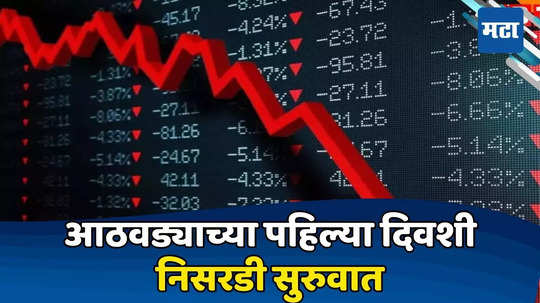 Stock Market Opening Today: शेअर बाजारात तिसऱ्या दिवशीही धडामधुडूम; गुंतवणूकदारांची होरपळ, सेन्सेक्स घसरला