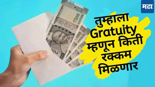 Gratuity Calculator: ​१५ वर्षे नोकरी अन् ७५ हजार पगार, जाणून घ्या तुम्हाला किती पैसे मिळणार? कॅलक्युलेशन समजून घ्या