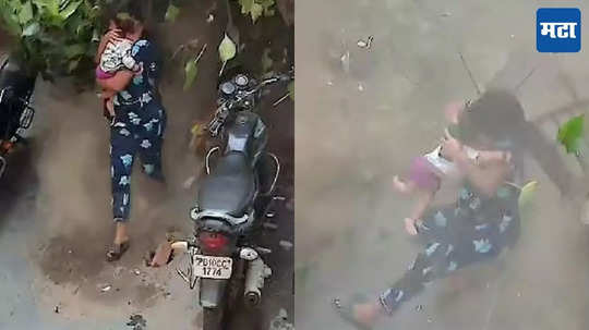 VIDEO: बापरे! १०० वर्ष जुनी इमारत कोसळली, बाळाला कडेवर घेत जीव वाचवण्यासाठी महिला धावली, तेवढ्यात...