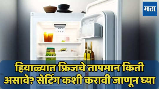 हिवाळ्यात फ्रिज किती नंबरवर ठेवायचे? तापमान कसे सेट करायचे? जाणून घ्या