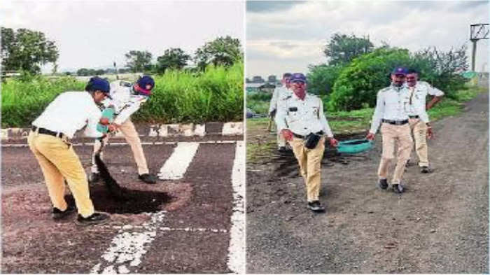 police road work