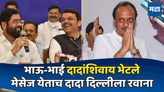 Ajit Pawar: शिंदे, फडणवीसांची अजित पवारांशिवाय बैठक; दादांना भाजपकडून 'मेसेज'; DCM तातडीनं दिल्लीला