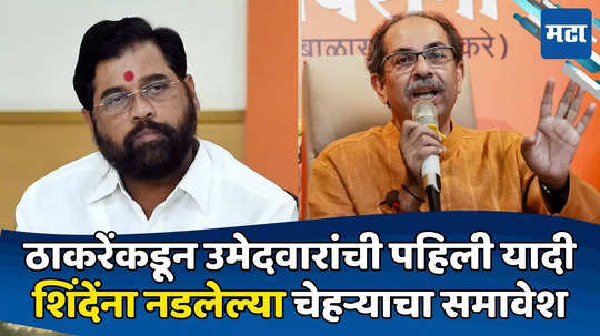 Shiv Sena UBT Candidate List: ठाकरेसेनेकडून उमेदवारांची पहिली यादी जाहीर; एकनाथ शिंदेंविरोधात हुकमी एक्का मैदानात