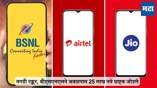 स्वस्त तेच मस्त, BSNL चा एअरटेल आणि जिओला झटका, नवे ग्राहक जोडण्यात यश