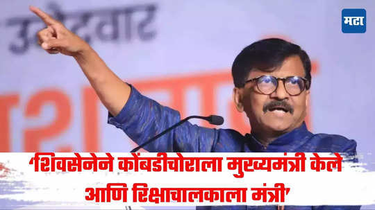 'शिवसेनेने कोंबडी चोरालाही मुख्यमंत्री केले,' संजय राऊत यांची श्रीगोंद्यात फटकेबाजी