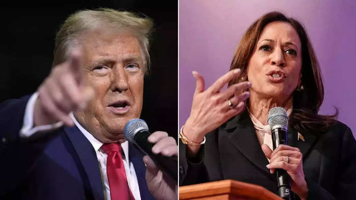 Donald Trump and Kamala Harris.