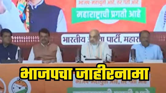 BJP Manifesto Maharashtra: विधानसभा निवडणुकीसाठी भाजपच्या जाहीरनाम्याची घोषणा, लाडकी बहीणच्या मानधनात वाढ, सर्व मुद्दे जाणून घ्या