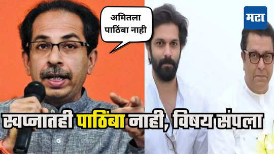 Uddhav Thackeray : माझं रक्ताचं नातं... शिवरायांची शपथ घेऊन सांगतो, अमितला पाठिंबा नाही, उद्धव ठाकरेंची स्पष्ट भूमिका