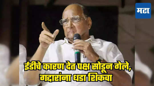 Sharad Pawar : शिंदें पिता-पुत्राचा असा पराभव करा की, गद्दारीचं धाडस कोणी करणार नाही; माढ्यातून शरद पवार कडाडले