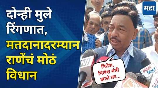 दोन्ही मुले मंत्री बनले तर? नारायण राणेंनी पटकन सांगितलं; विनोद तावडे प्रकरणावर काय म्हणाले?