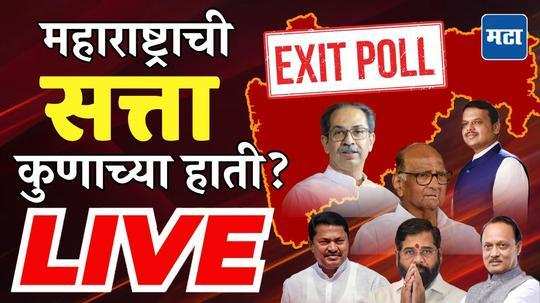 Maharashtra Assembly Election 2024 Exit Polls LIVE | महाराष्ट्र विधानसभा निवडणुकीचे एक्झिट पोल